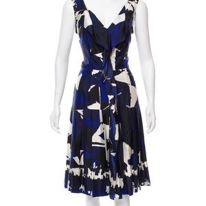 Oscar de la Renta Silk Abstract Print Dress ❤️